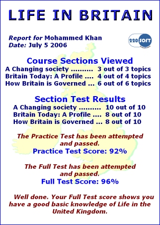 Click to view another certificate